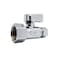 Thrifco Plumbing 1/2 Inch FIP x 3/8 Inch Comp Quarter Turn Brass Straight Stop Valve 4406467 - alternate 2
